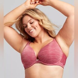 Lane Bryant Cacique Boost Plunge bra 44C
